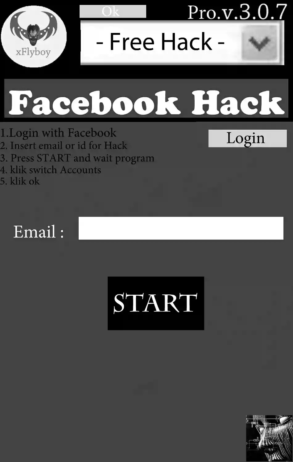 Cara Hack Facebook Aplikasi